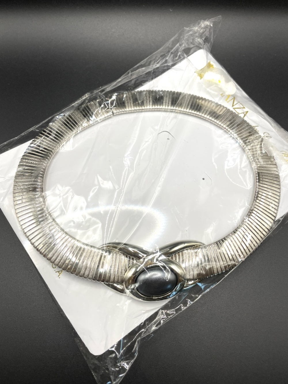 Romanza Laura Ramsey Omega Choker Clip Earrings Interchangeable Stones NIP